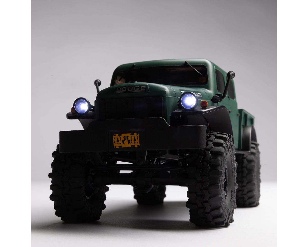 Axial SCX24 Dodge Power Wagon Anni '40 1/24 4x4 – RTR Crawler RC Con Accessori E Luci – Verde