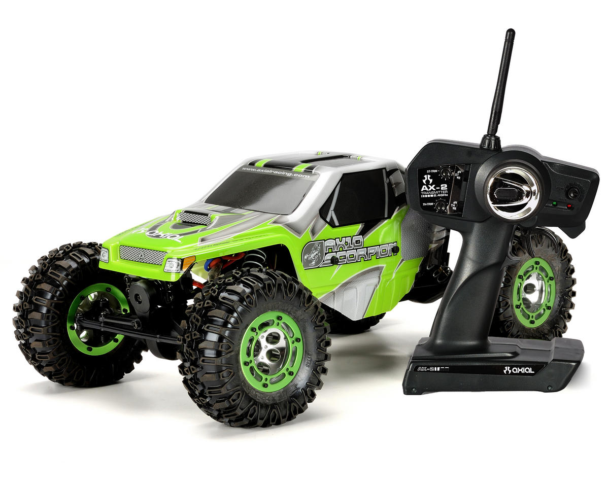 Axial Ax10 Scorpion 1 10 Scale Rock Crawler W 2 4ghz And Pro Line Tires Inserts Ready To