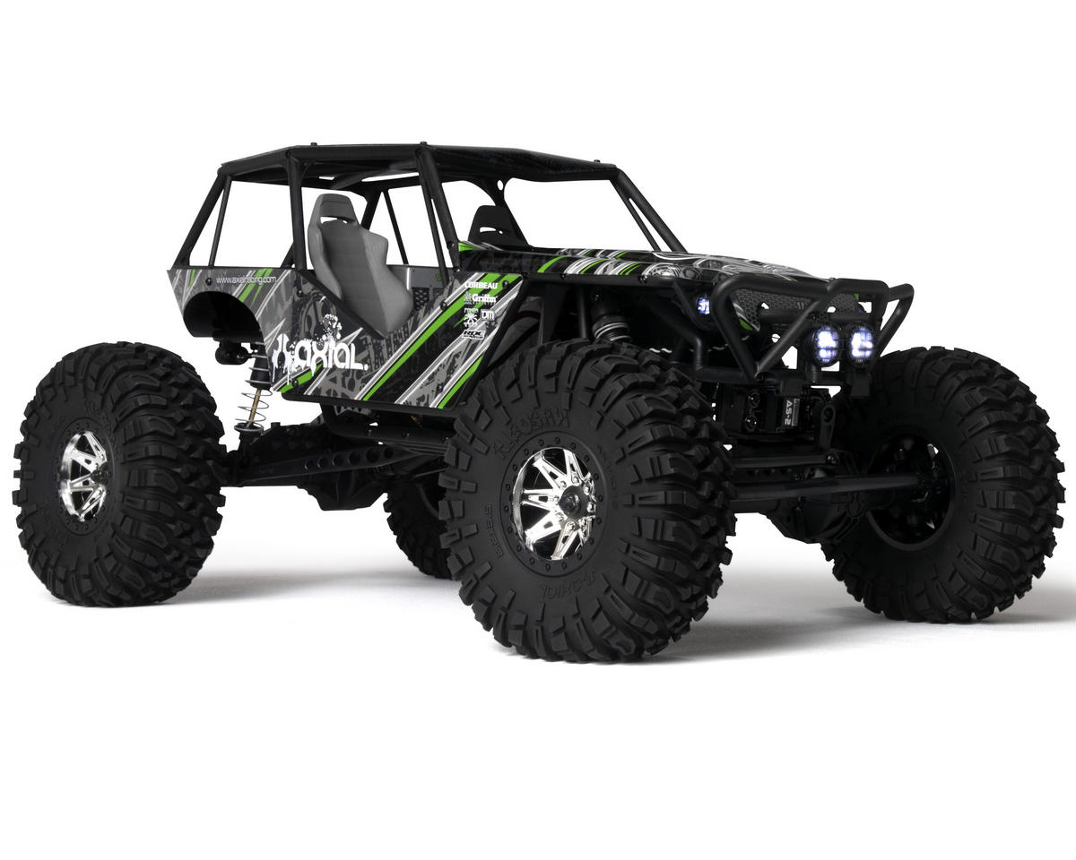 Axial Wraith 1 10th 4wd Ready To Run Electric Rock Racer W 2 4ghz Radio Ripsaw Tires