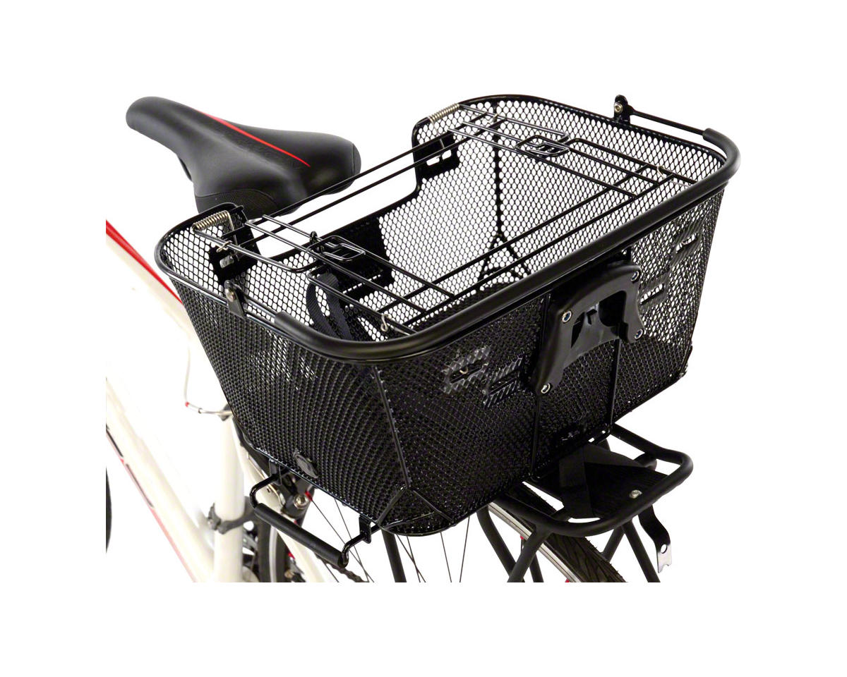 Axiom Pet Basket with Rack and Handlebar Mounts Black