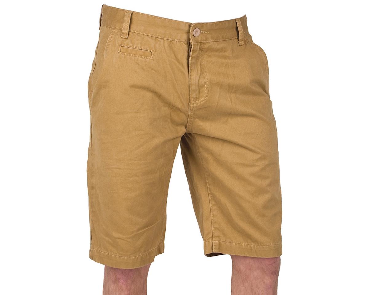 camel chino shorts