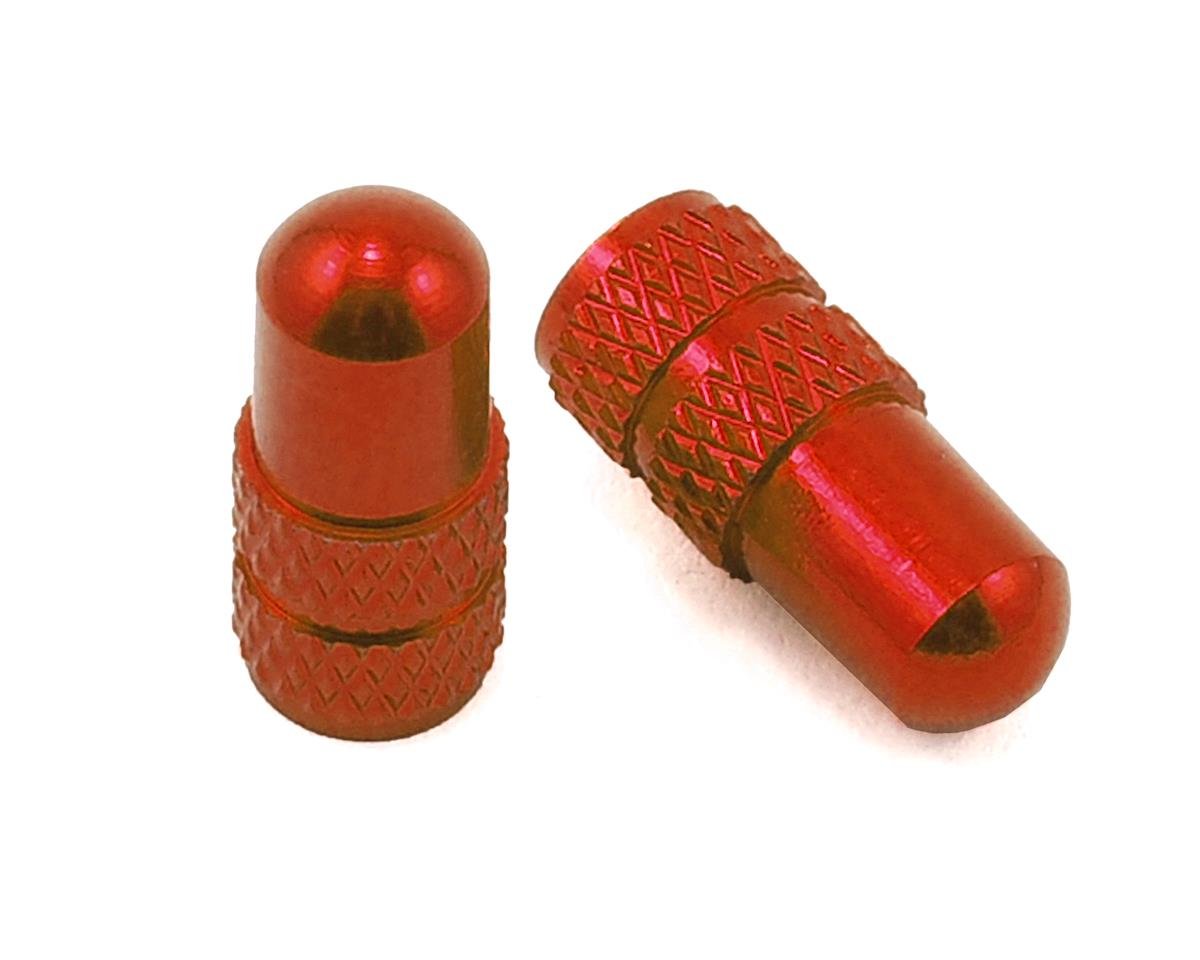 Deity Presta Valve Caps (Red) (2) [26-PRESTA-RED] | Parts - Performance Bicycle