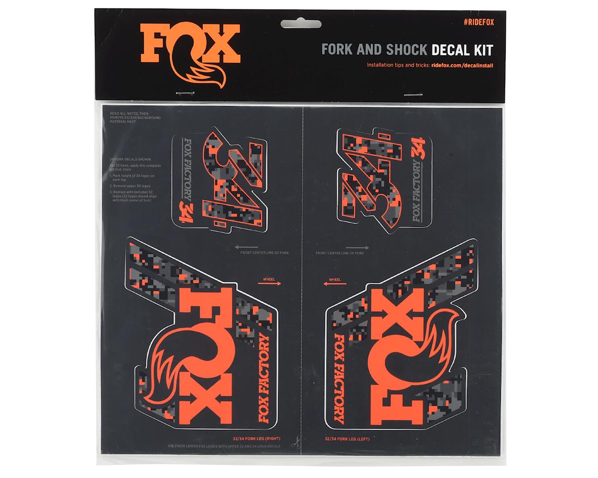 FOX Racing Shox Factory Style Decal Kit Sticker Adhesive Set Orange