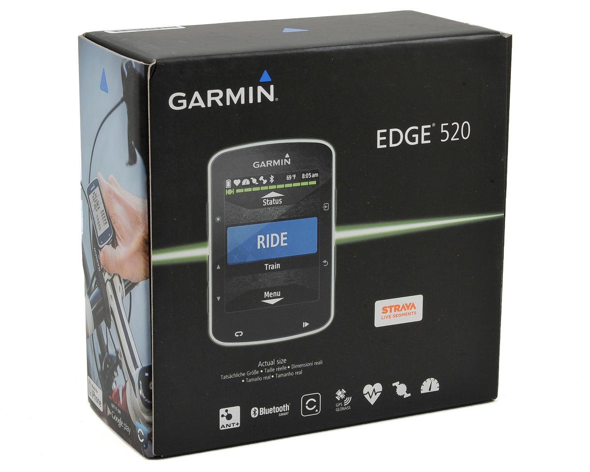 garmin edge 520 gps cycle computer with hrm and cadence