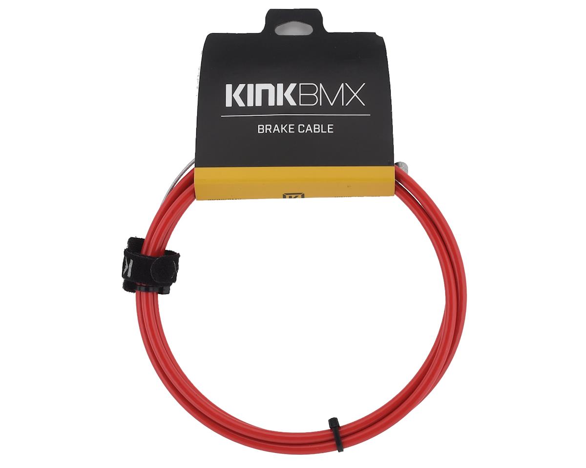 KINK BIKES LINEAR RED BMX BICYCLE BRAKE CABLE WITH STRAP