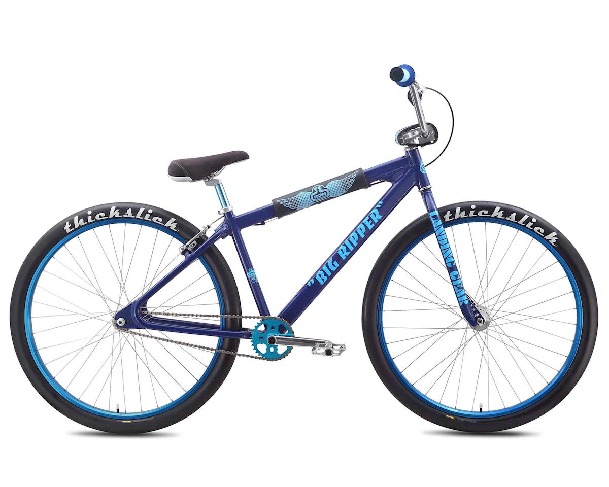 dark blue bike