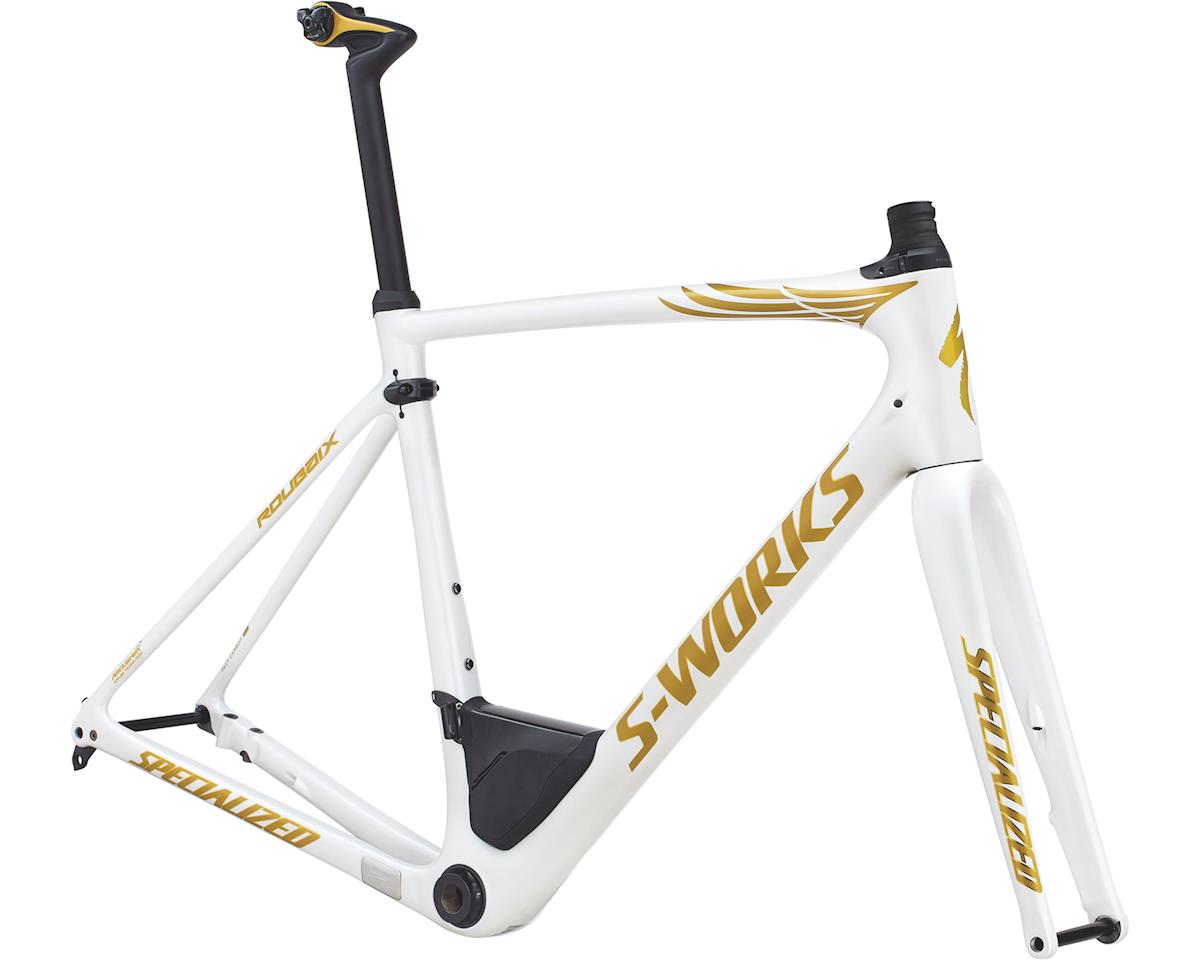 white and gold bike