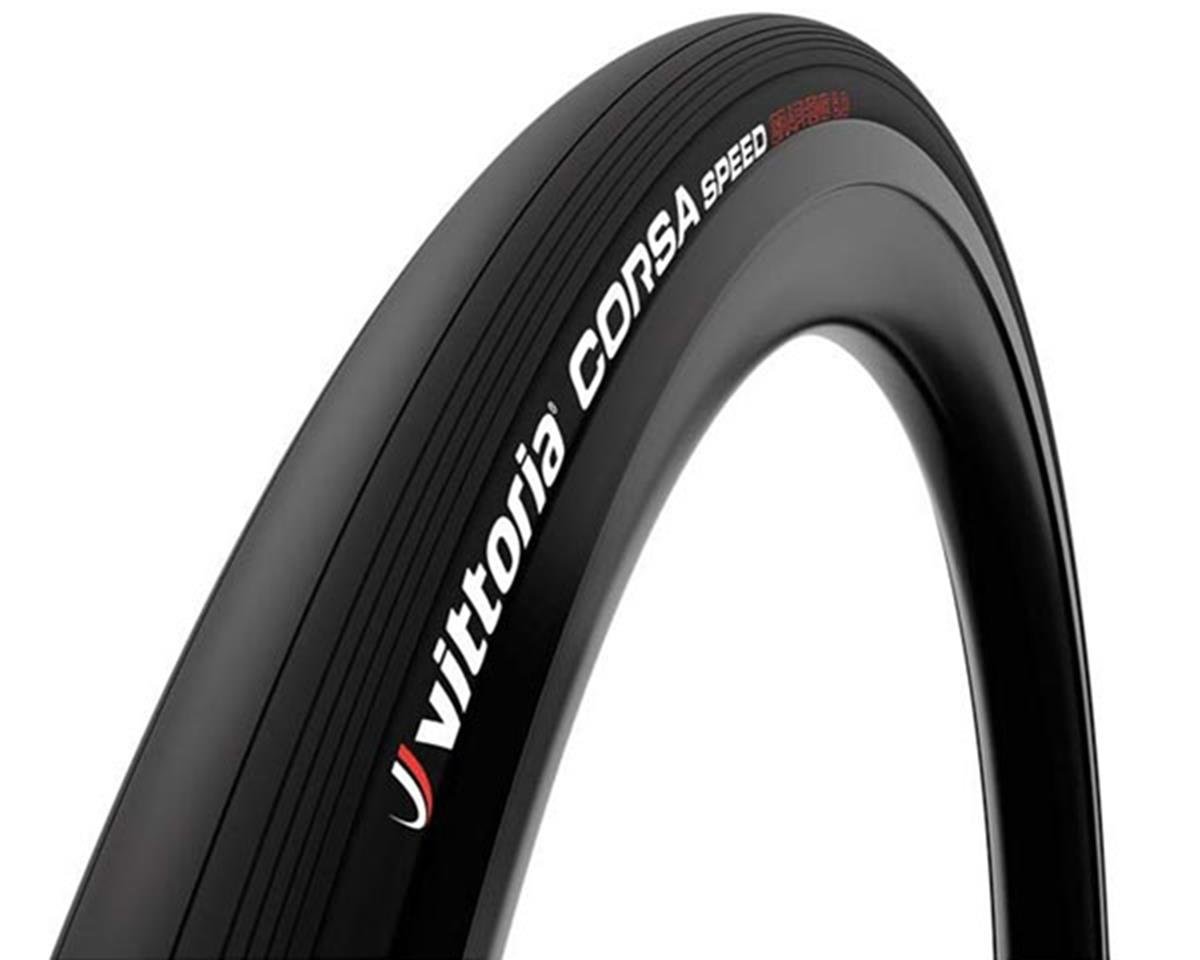 Black 700 x 25mm Vittoria Graphene Corsa Speed TLR Folding Clincher Tyre