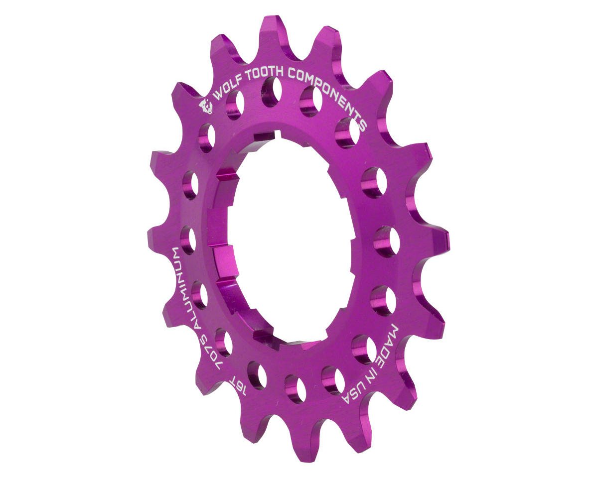 Wolf Tooth Components Single Speed Aluminum Cog (Purple) (16T) [AL-SS