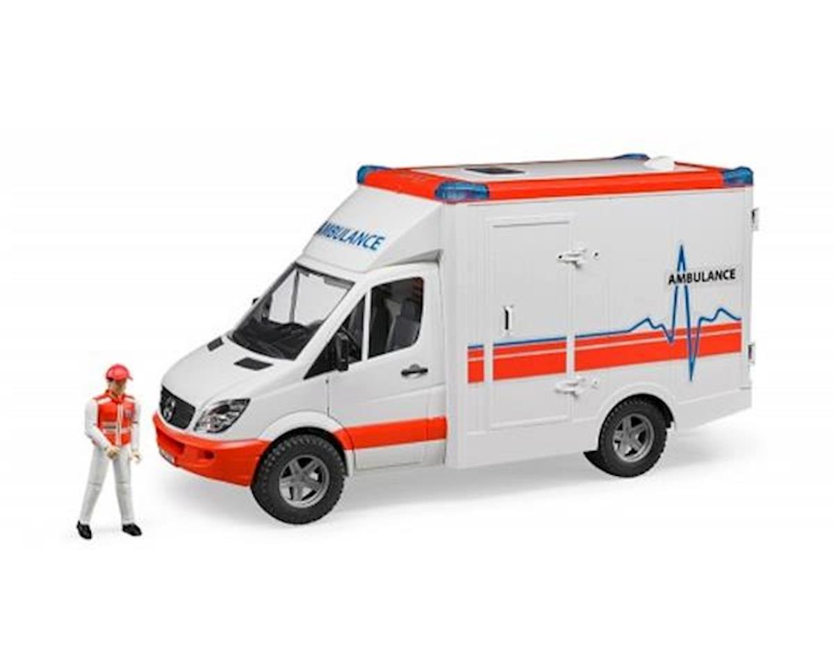 bruder 02536 mb sprinter ambulance with driver vehicle