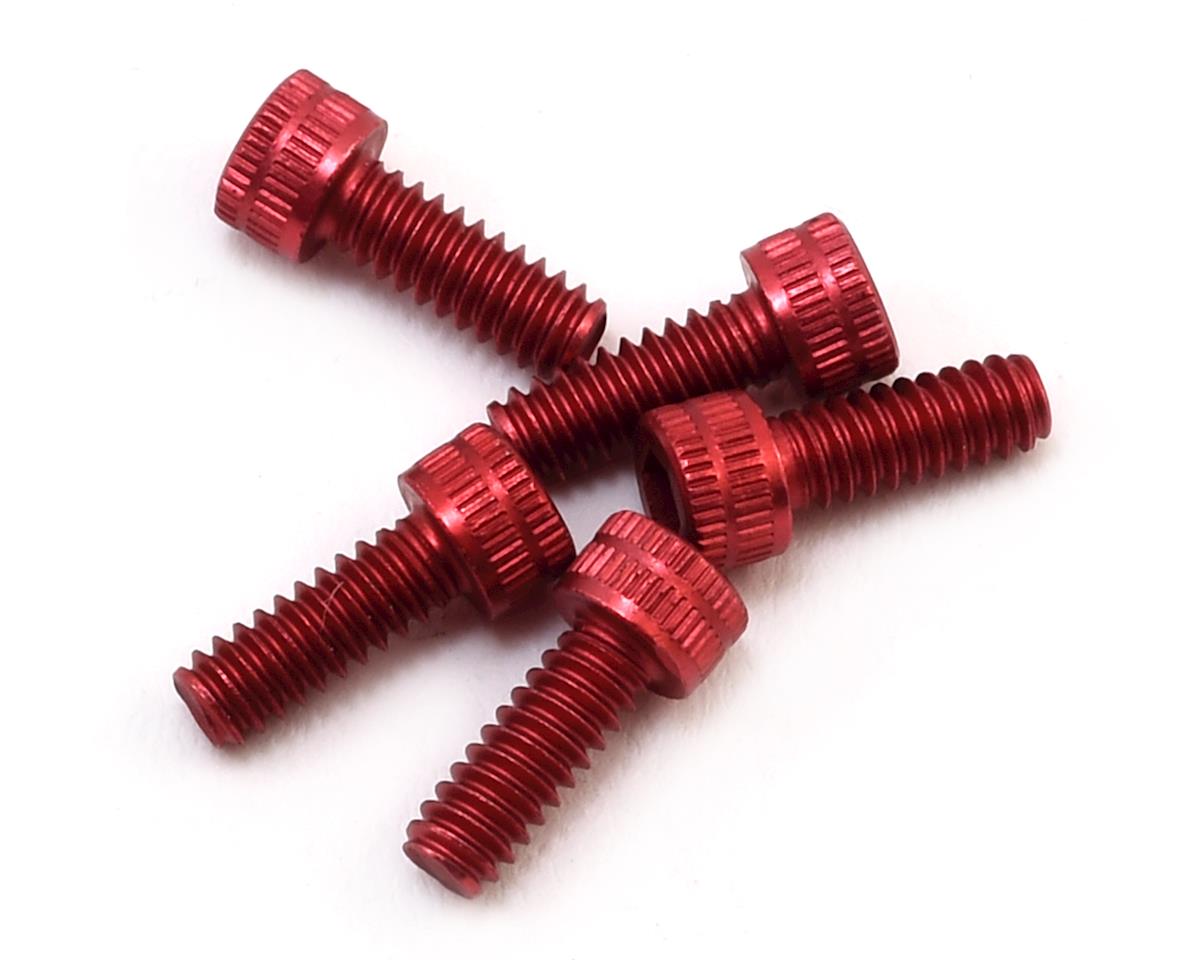 CRC 4-40x5/16 Socket Head Aluminum Screws (Red) (6) CLN1460