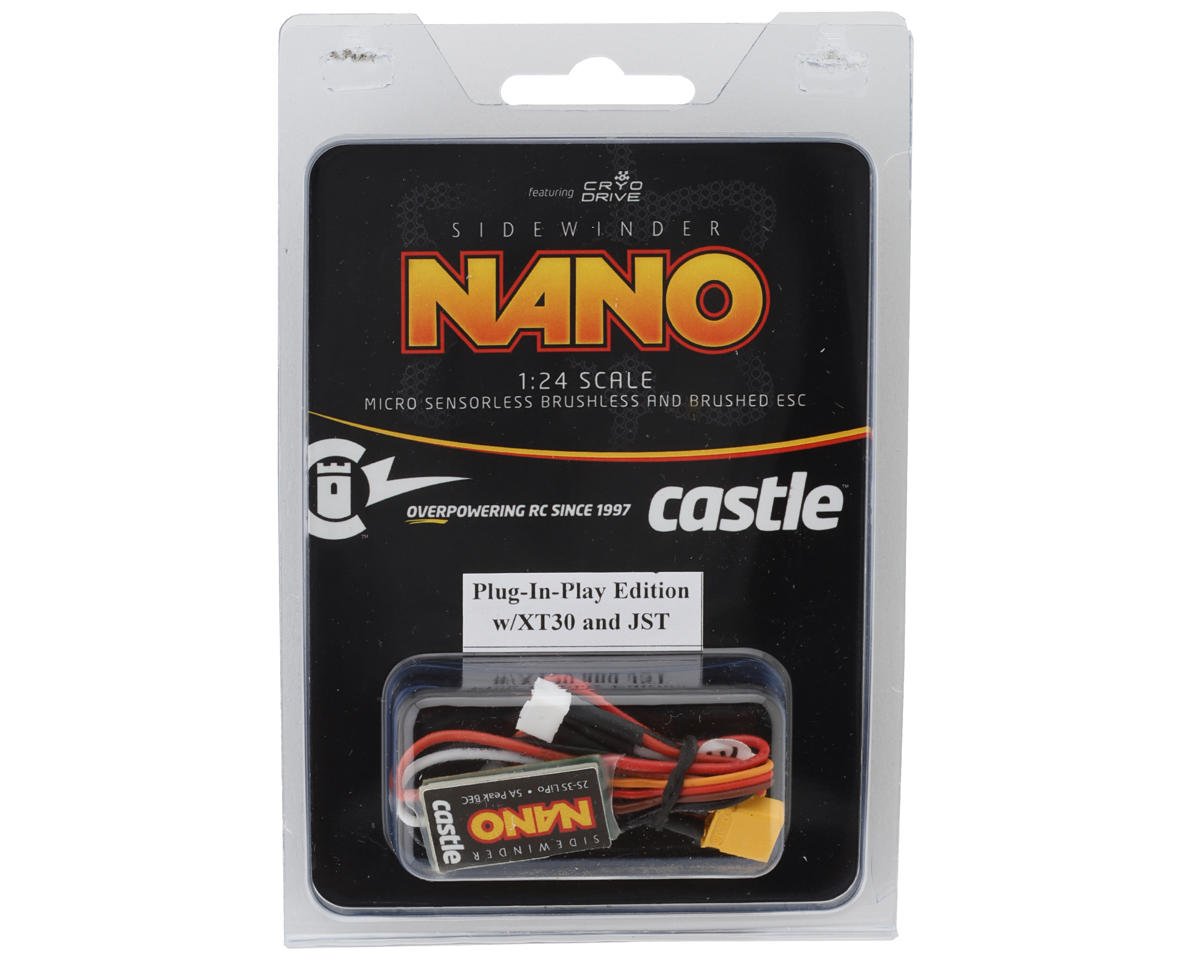 Castle Creations Sidewinder Nano Micro Plug-N-Play Brushless/Brushed ...