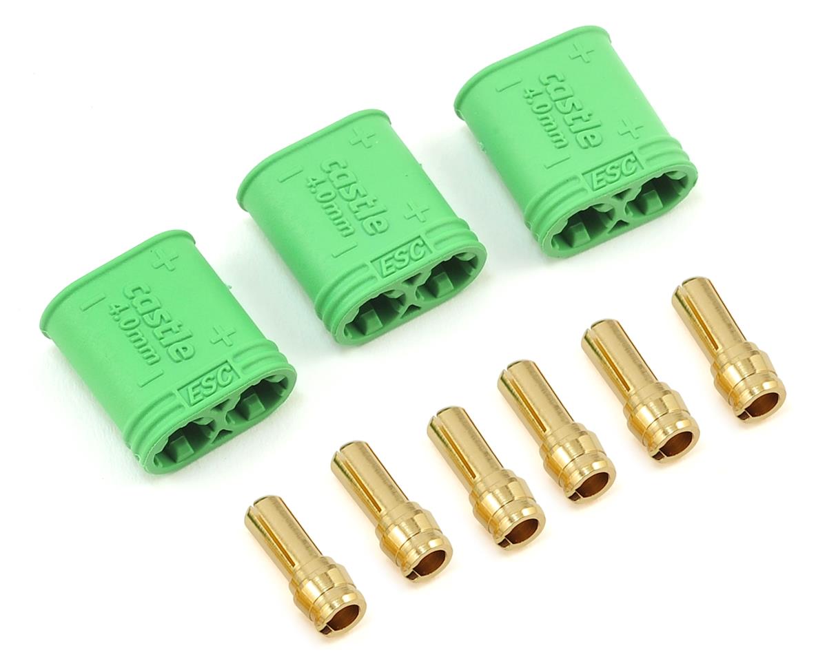 Castle Creations 4mm Polarized Bullet Connector Set (Male) 011-0075-00