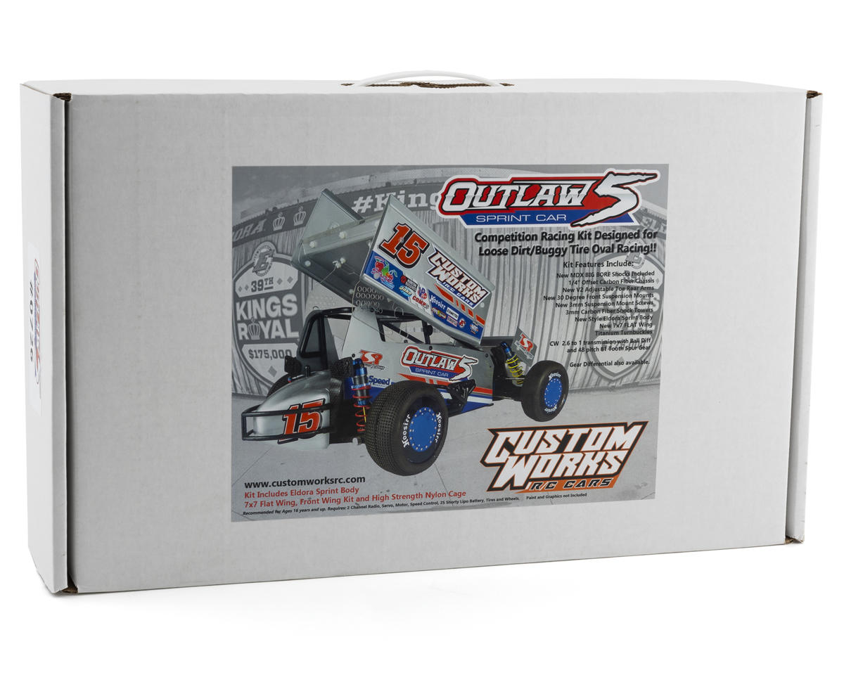 Custom Works Outlaw 5 1/10 Dirt Oval Sprint Car Kit [CSW0726] - HobbyTown