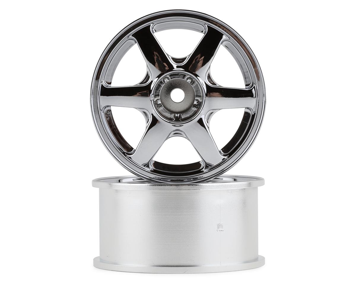 Mikuni Yokohama AVS VS6 6-Spoke Drift Wheels (Polished Silver) (2) (7mm  Offset) [DW-727PS]