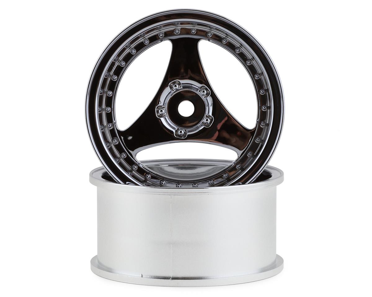 Mikuni Yokohama Advan Oni Kai Drift Wheels (Chrome Silver) (2) (5mm Offset)  [DW-925CS]