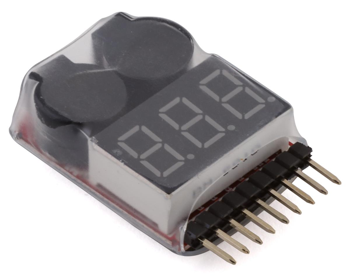 Traxxas QR-1 LiPo Battery Low Voltage Alarm Buzzer Tester Checker 1S-8S 