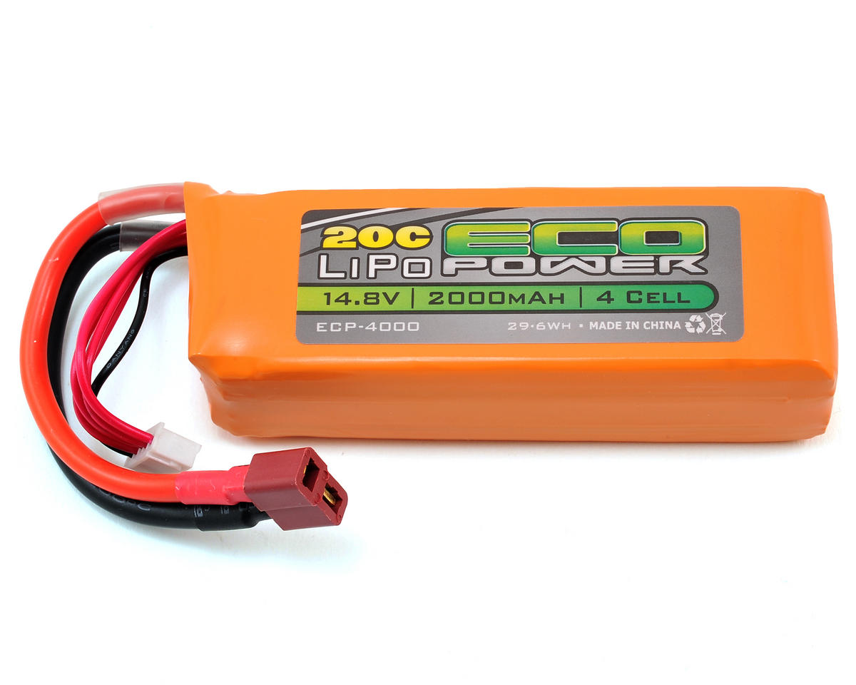 Ecopower Electron 4s Lipo 20c Battery Pack 148v2000mah Starter