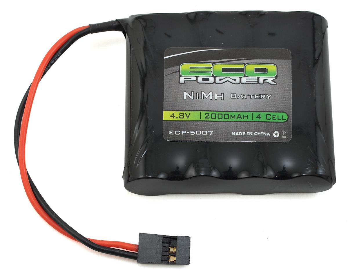 EcoPower 4-Cell NiMH AA SBS-Flat Receiver Battery w/Rx Connector (4.8V/2000mAh) ECP-5007
