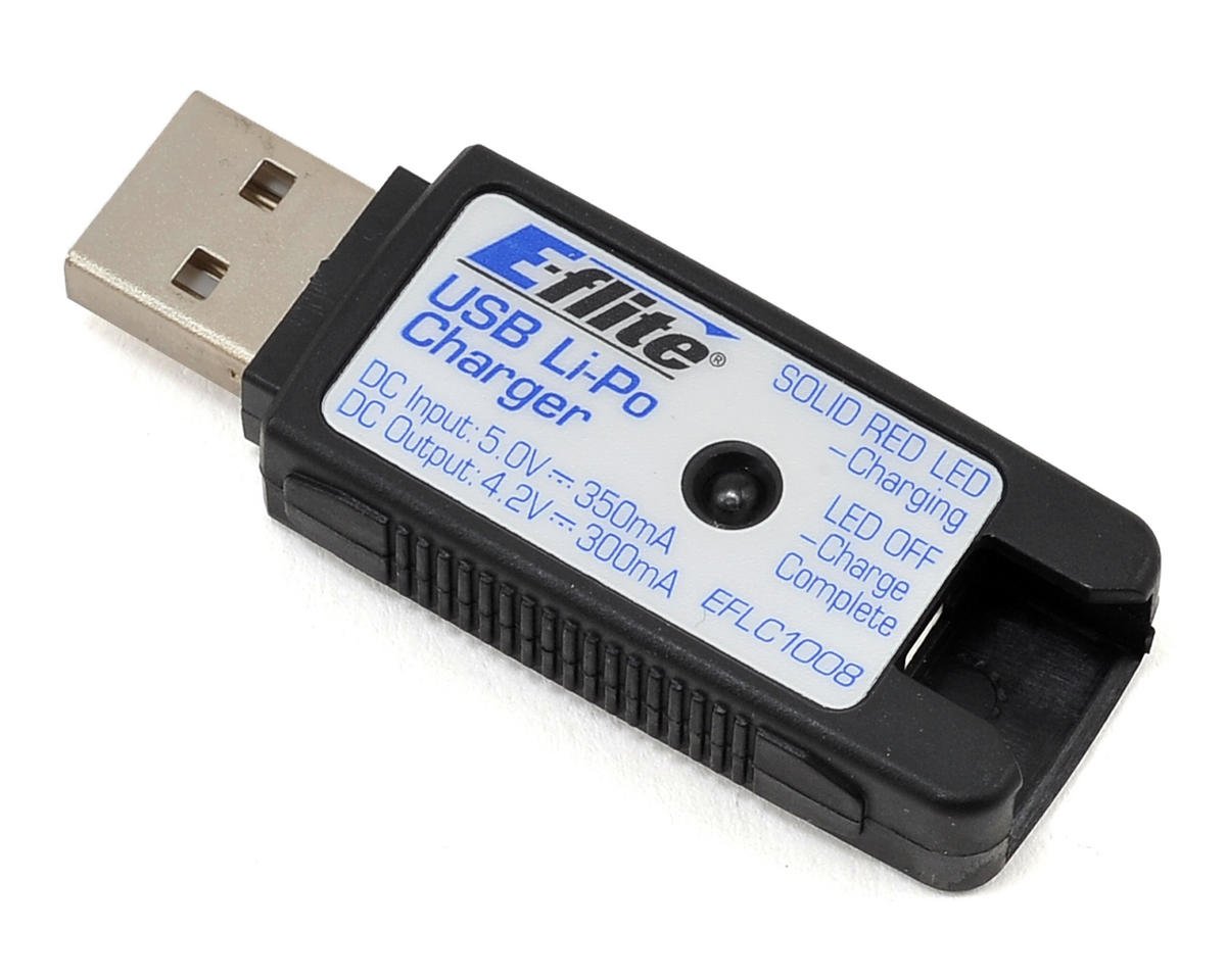 E-flite 1S USB LI-PO Charger 500Mah High Current Umx 