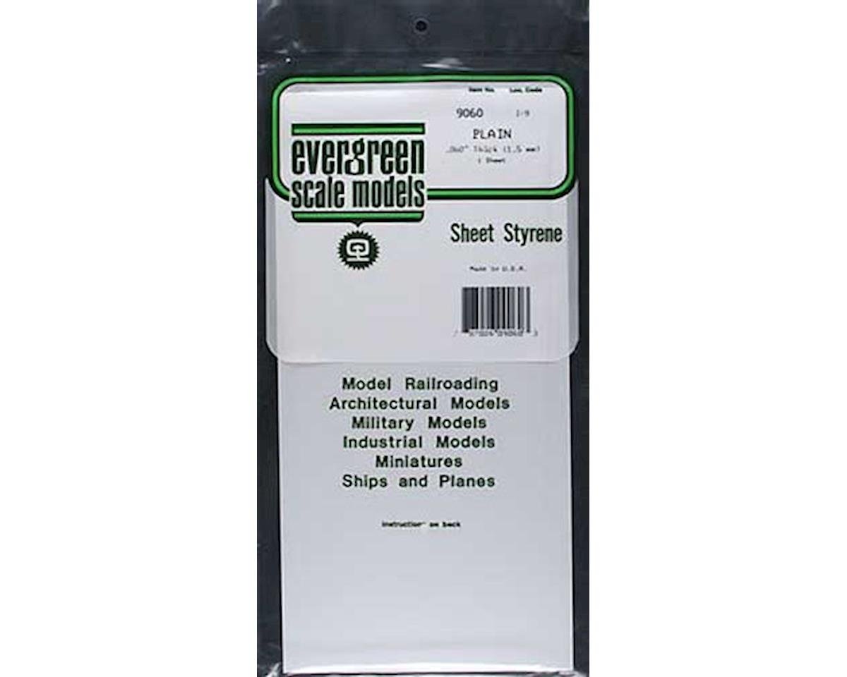 Evergreen Scale Models #9060 Sheet Styrene .060 6 X 12 Inch White 1 PK for sale online 