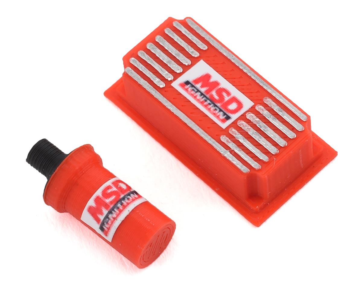 Exclusive RC Scale Ignition Box & Blaster Coil (Red) [ERC10-3011]