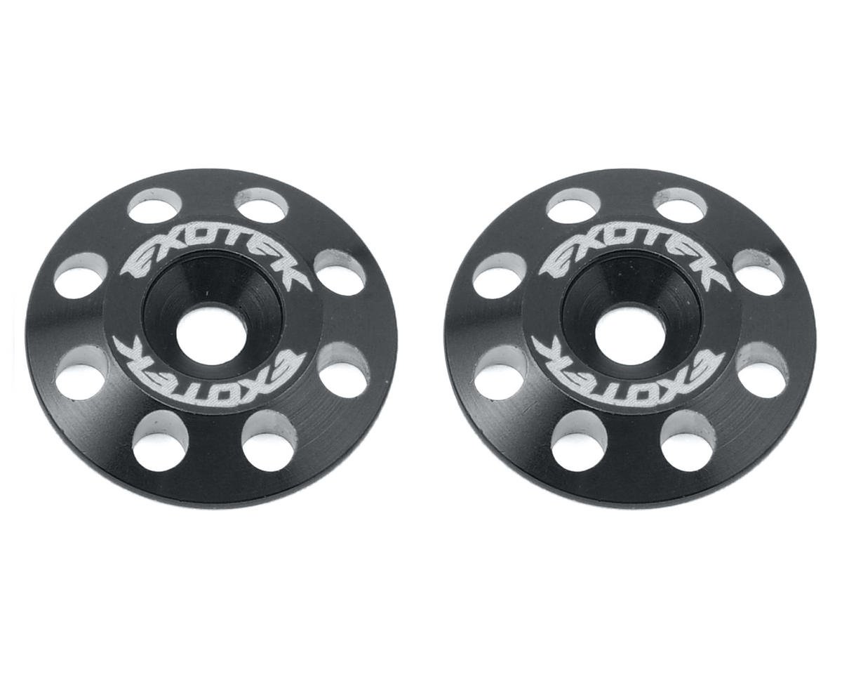 Exotek Flite V2 16mm Aluminum Wing Buttons (2) (Black) EXO1678BLK