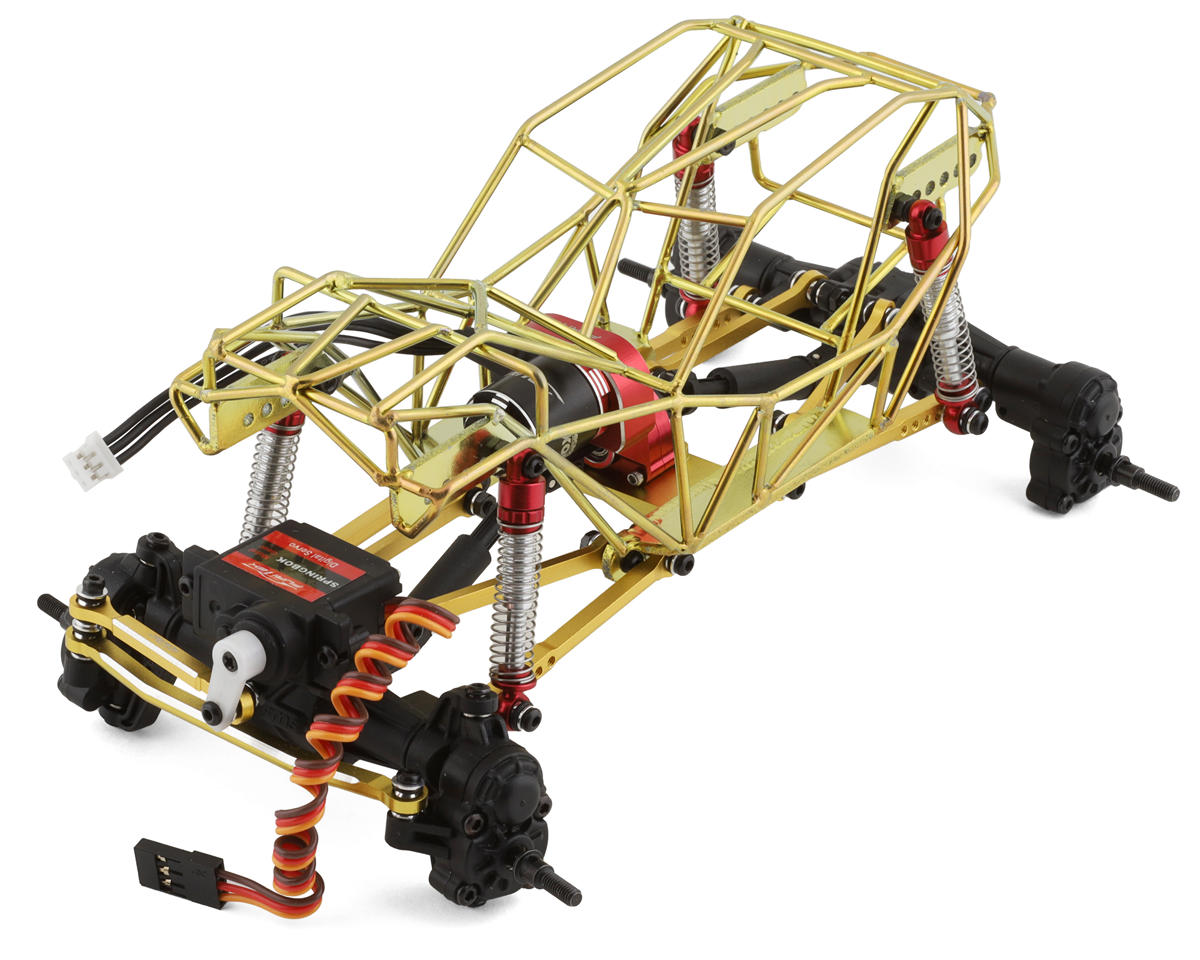 custom rc crawler scale metal cage chassis tuber ascender