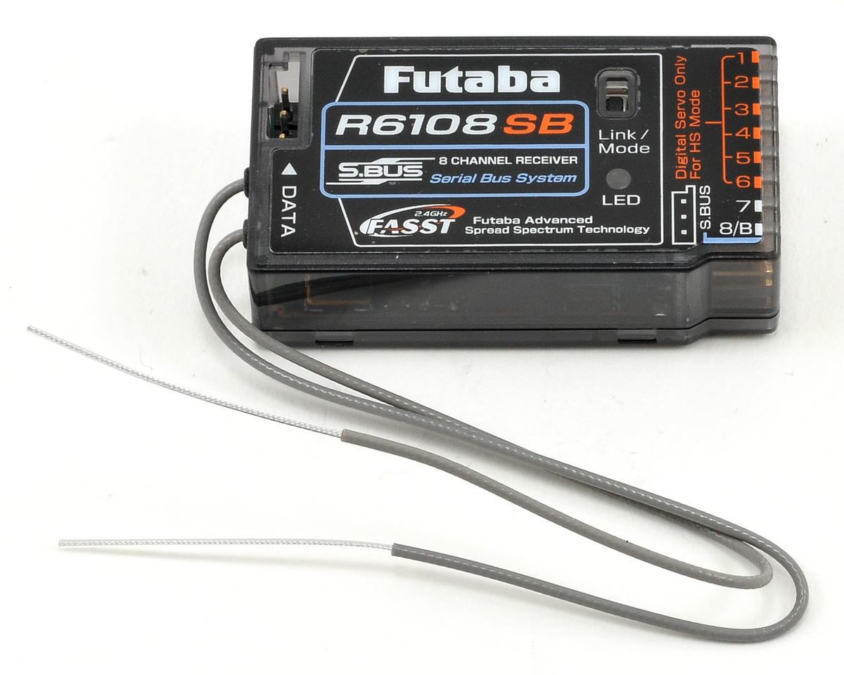 Futaba R6108SB 8 Channel 2.4Ghz FASST S.Bus Receiver [FUTL7660 ...