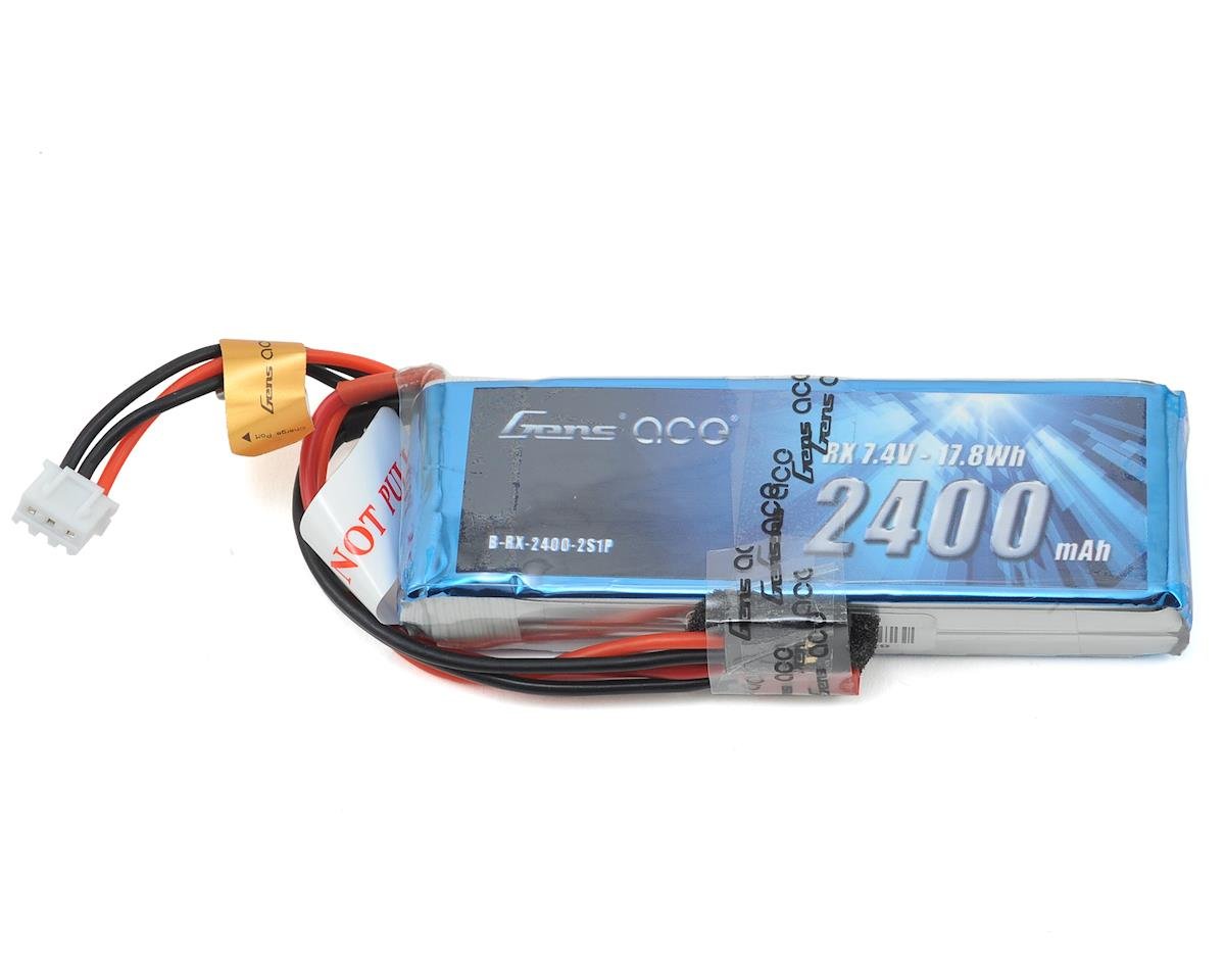 Gens Ace 2S LiPo Receiver Battery Pack (7.4V/2400mAh) GEA24002SRXJ