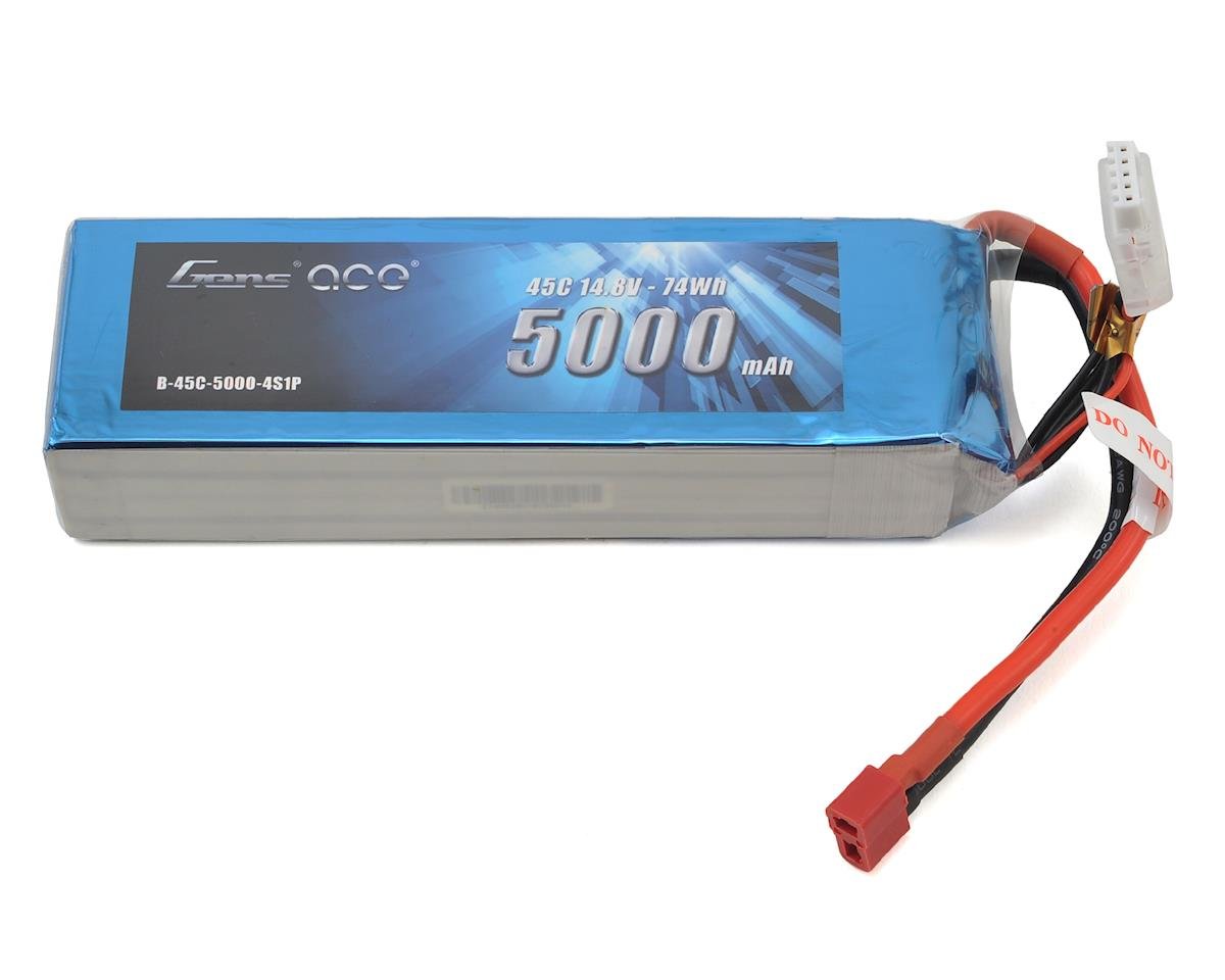 Gens Ace 4S LiPo Battery 45C (14.8V/5000mAh) GEA50004S45D