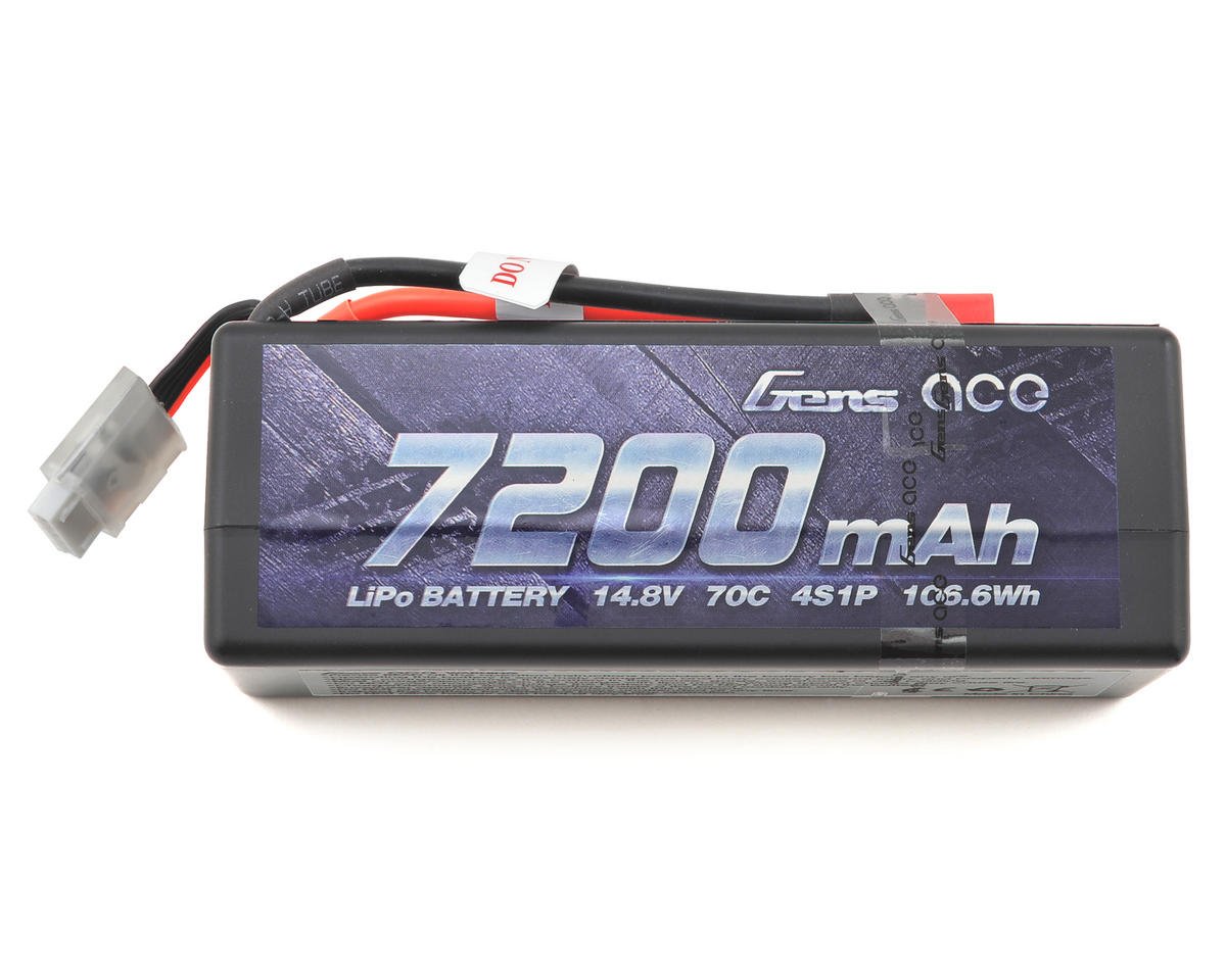 Gens Ace 4s LiPo Battery Pack 70C w/Deans Connector (14.8V/7200mAh) GEA72004S70D