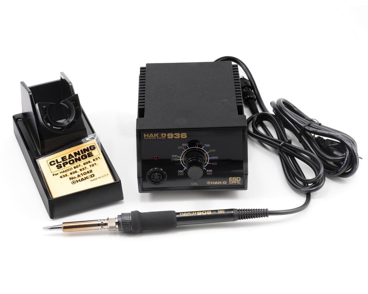 Hakko 936-13/P ESD Safe Adjustable Temperature Soldering Station w ...