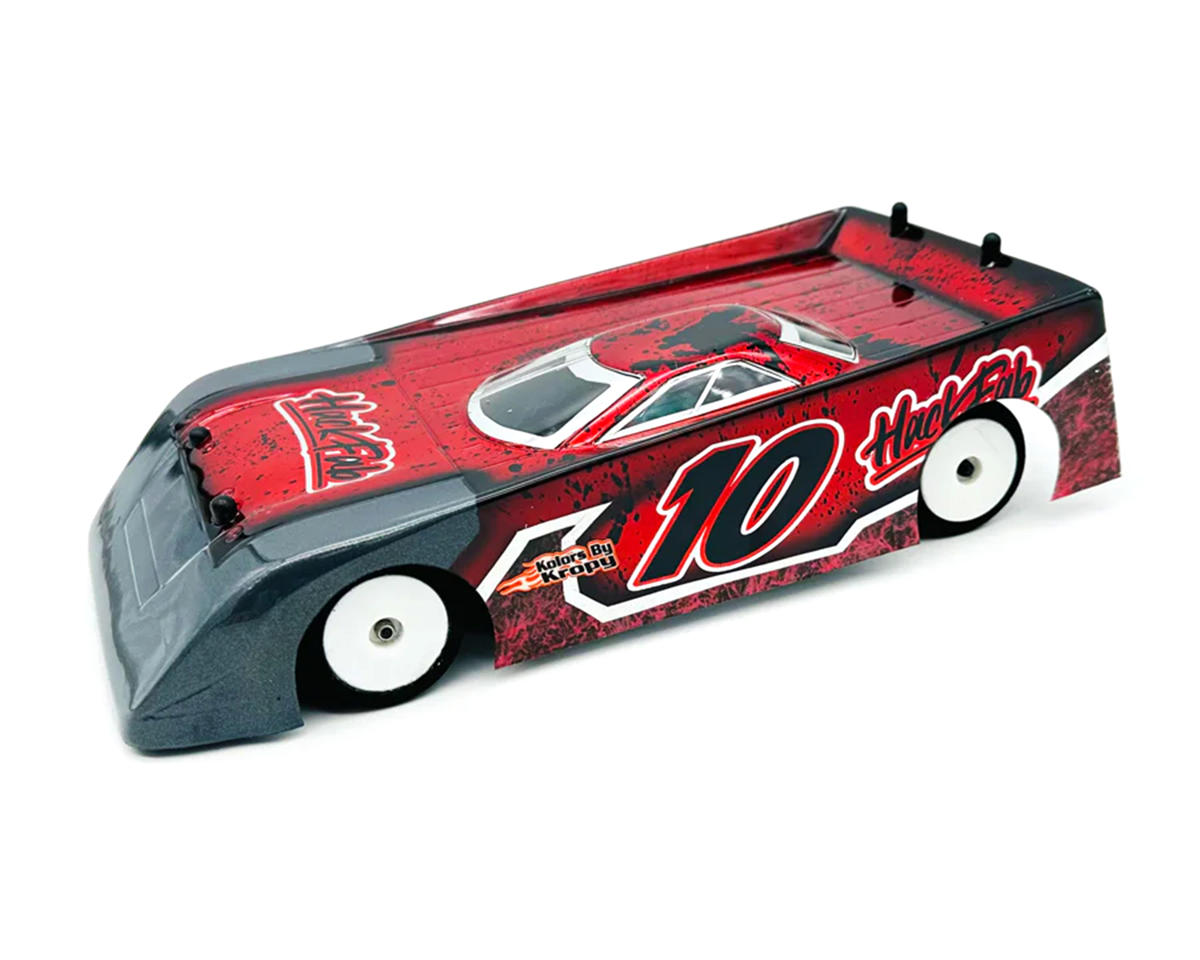 HackFab Losi Micro-B 1/18 Outlaw Wedge Late Model Body (Clear