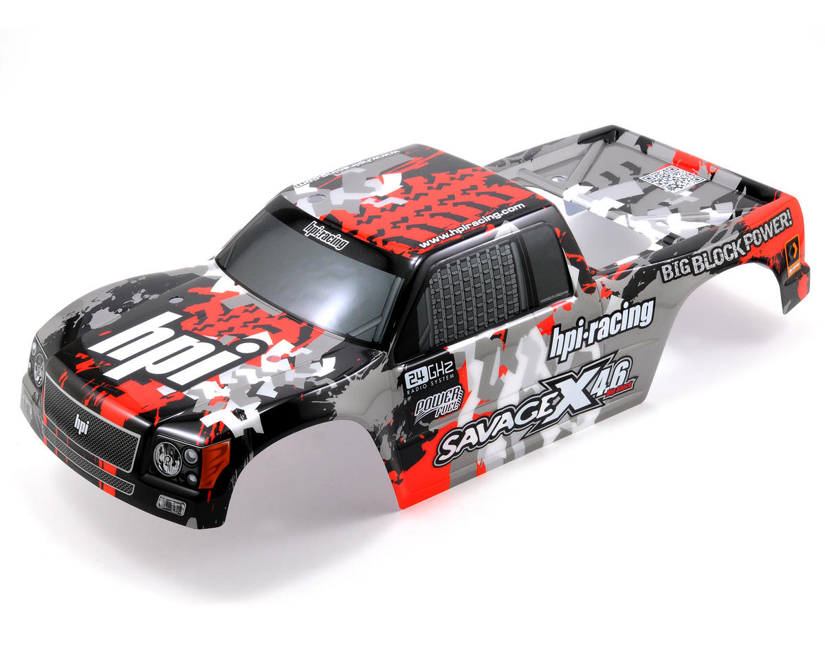 Hpi Nitro Gt 3 Truck Painted Body Gray Red Black Savage X Hpi1058 Cars Trucks Amain Hobbies