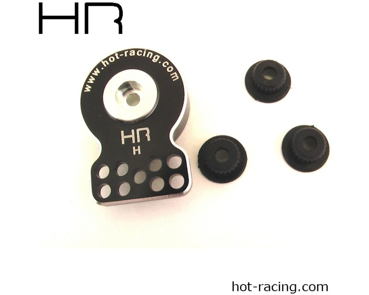 Hot Racing Aluminum CNC Heavy Duty Servo Saver w/Heavy Spring Tension (Black) HRASHS88H
