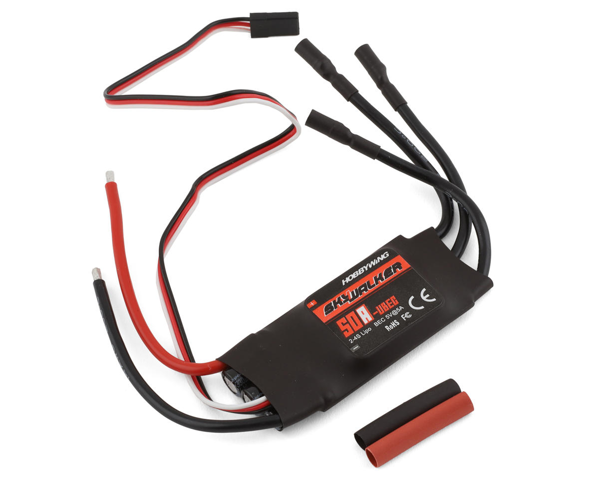 Hobbywing Skywalker 50A-UBEC 50 Amp Brushless ESC (2-4S) [HWA30216000 ...