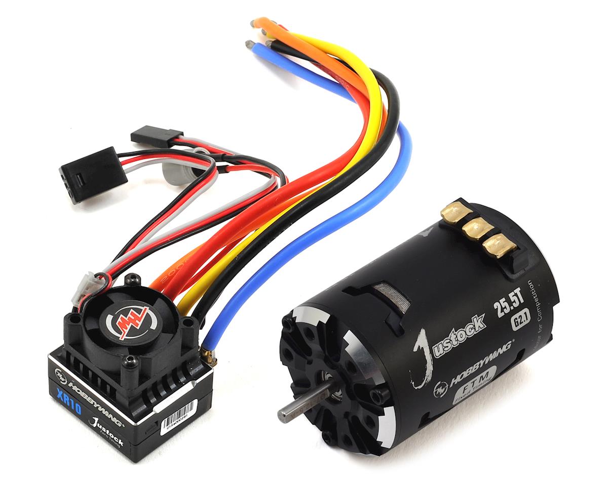 Hobbywing XR10 Justock Sensored Brushless ESC/SD G2.1 Motor Combo (25.5T)