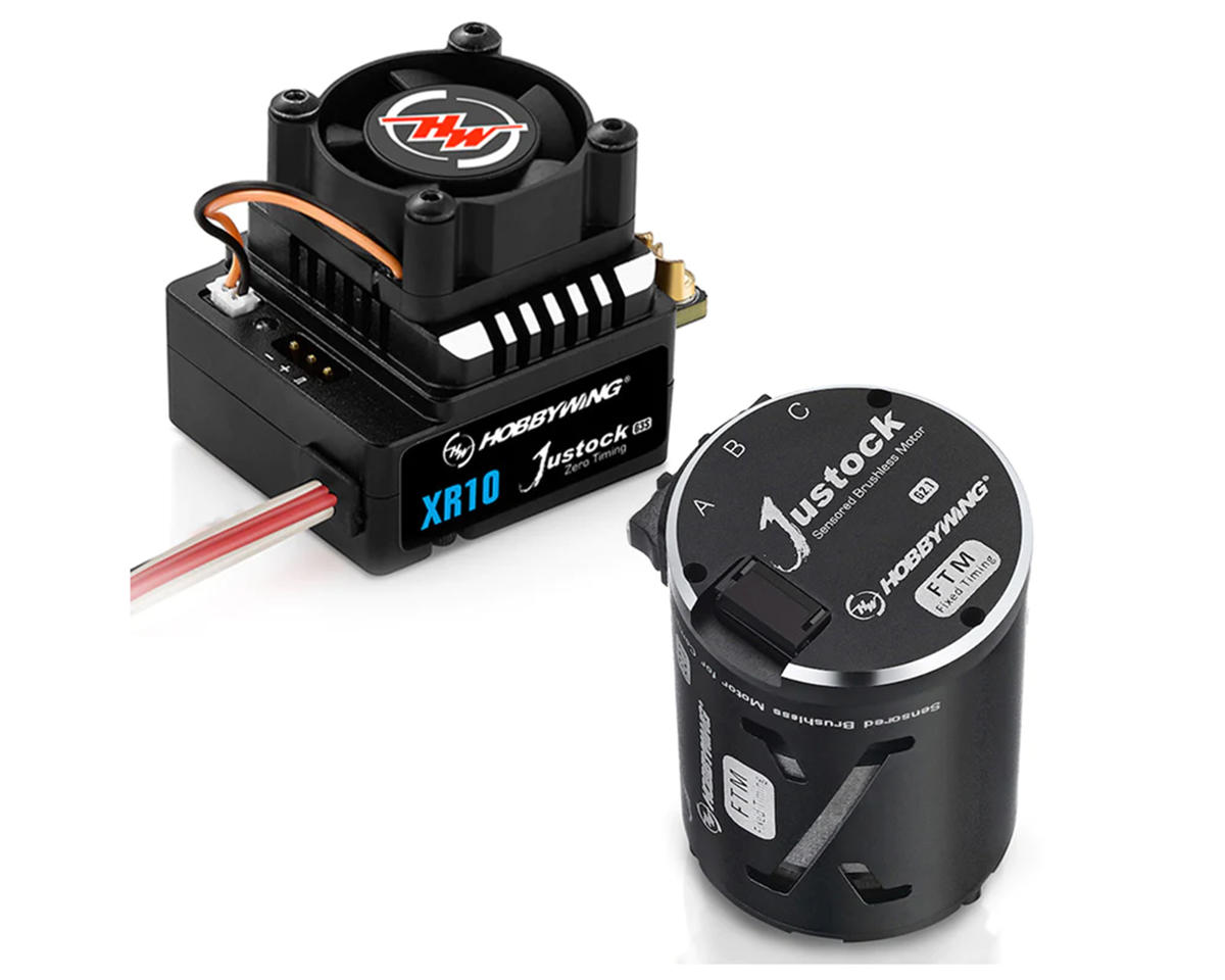 Hobbywing XR10 Justock G3S Sensored Brushless ESC/SD G2.1 Motor Combo ...