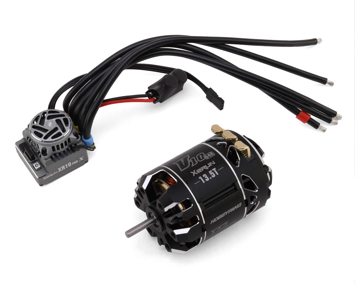 Hobbywing XR10 Pro G3X Stock Spec Sensored Brushless ESC & V10 G4R
