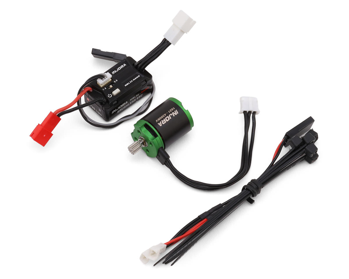 Injora Axial SCX30 MBL32-NANO ESC & 1621 Green Viper Brushless