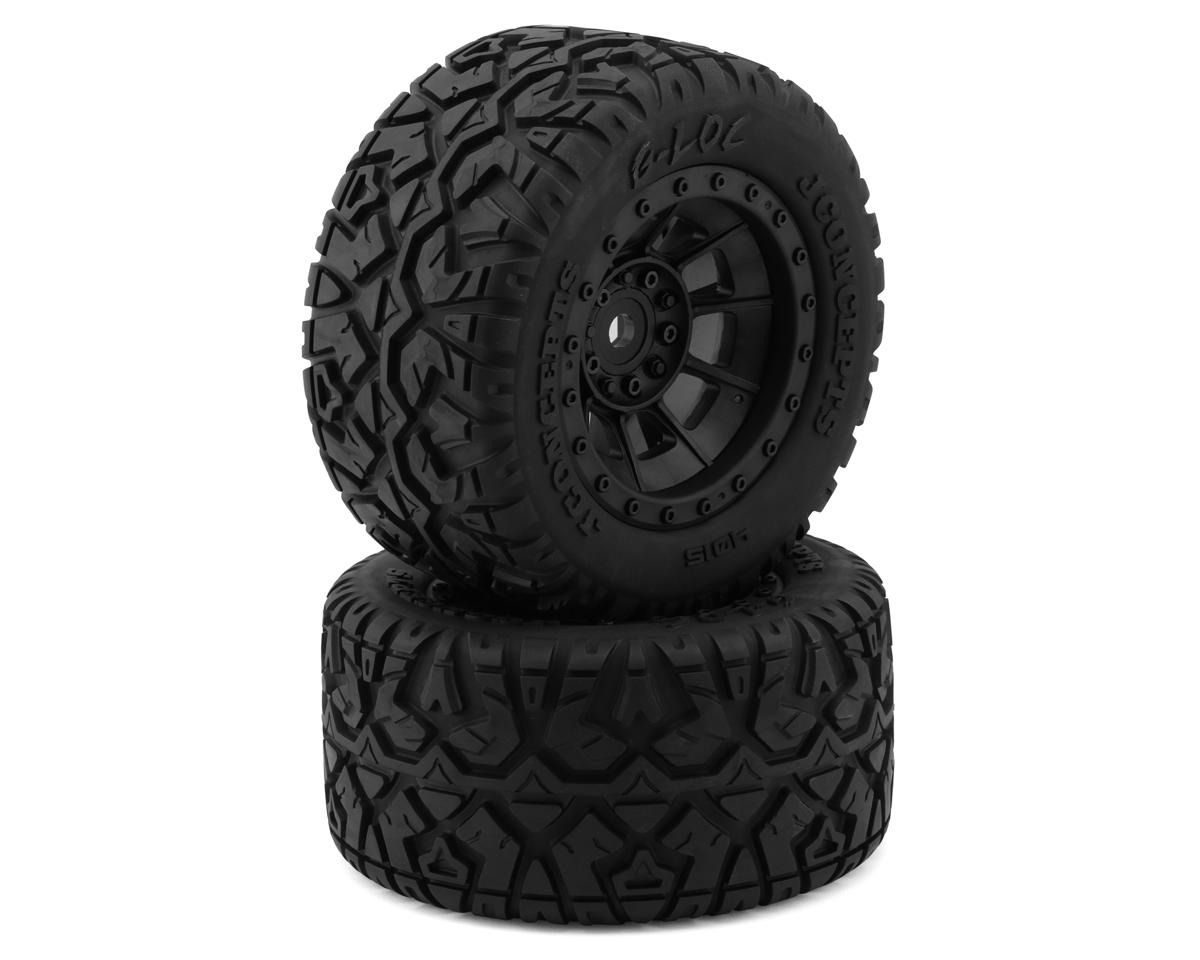 JConcepts G-Locs Pre-Mounted Monster Truck Tires w/Hazard Wheel