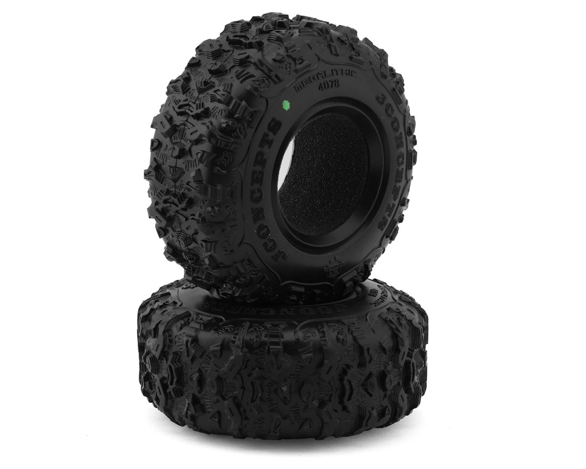 thumbnail image 2 of JConcepts The Hold Green Compound Tires - 63mm 1.0 Scale Tires For SCX24 Crawler RC Cars 2 of 13