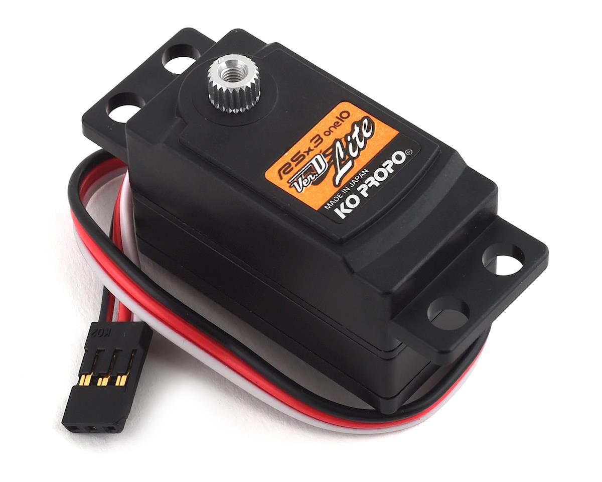 KO Propo RSx3-One10 Ver.D Lite Low Profile High Speed Servo w/Servo  Selector [KOP30134]