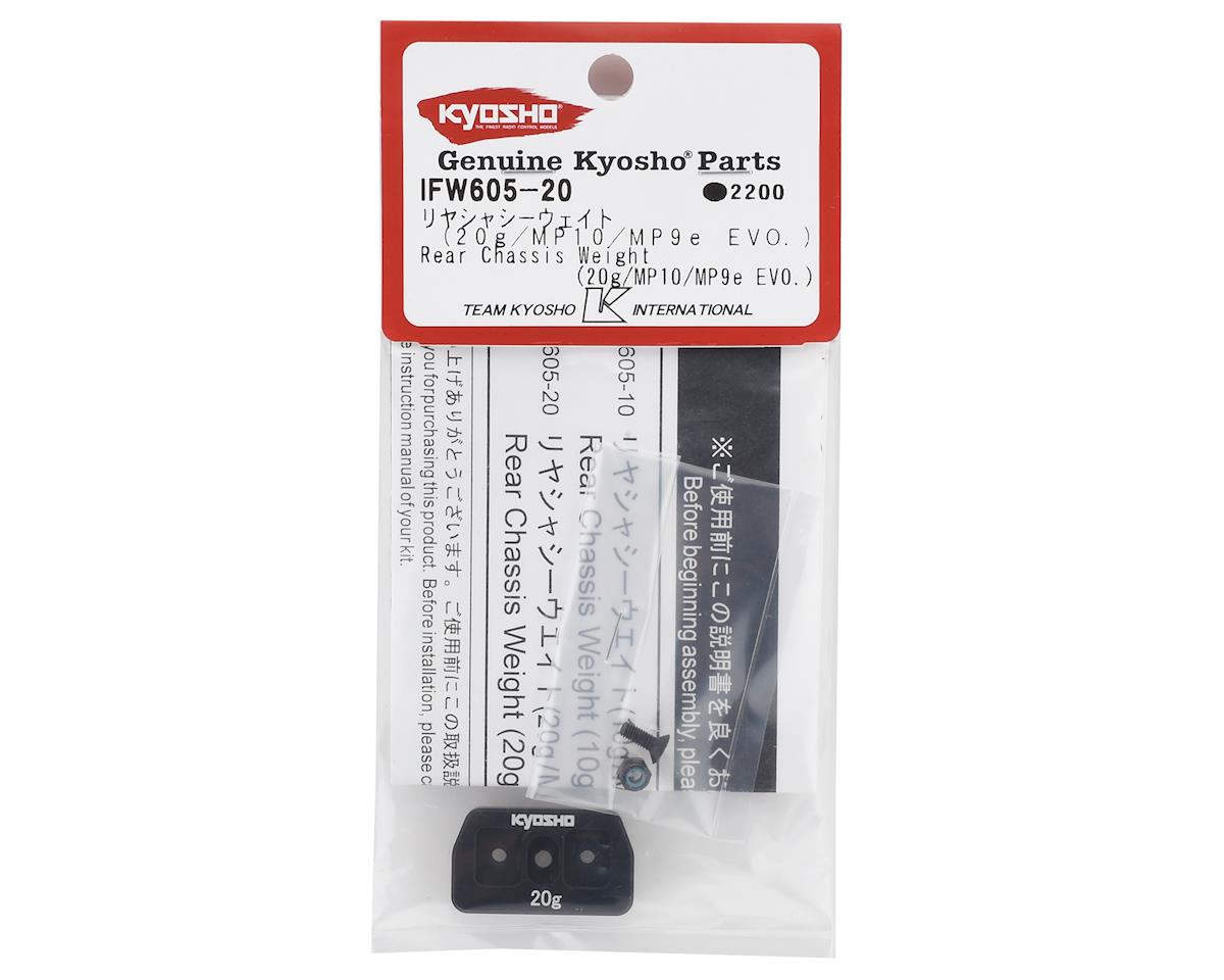 Kyosho IFW605-20 Rear Chassis Weight 20g/MP10/MP9e EVO.