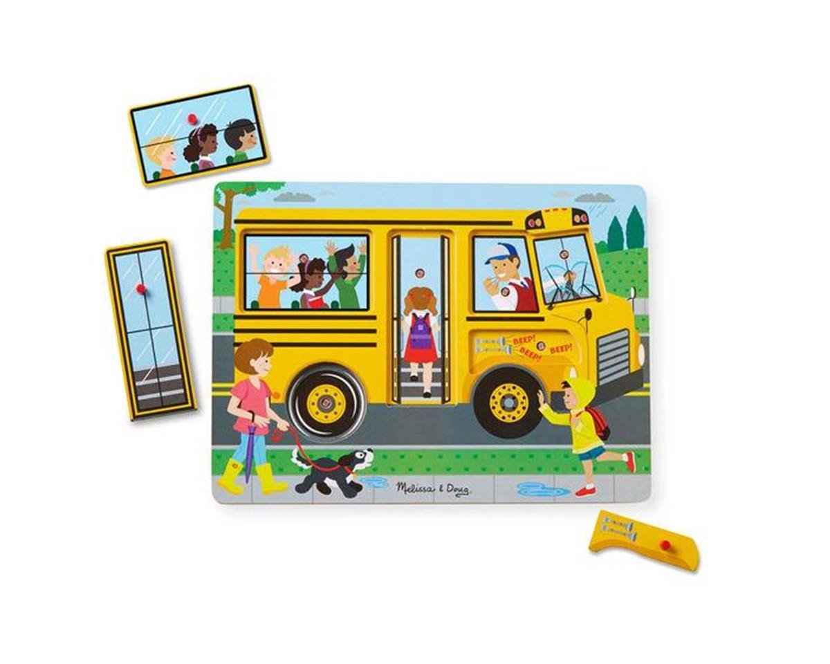 Melissa & Doug THE WHEELS ON THE BUS SOUND PUZZLE [LCI739] - HobbyTown