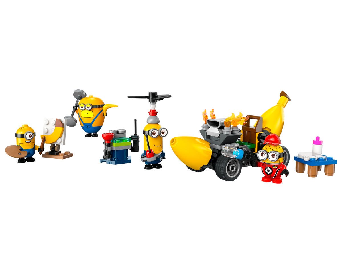 Hot shops Wheels x Illumination Minions: Rise of Gru Complete 6 Car Set