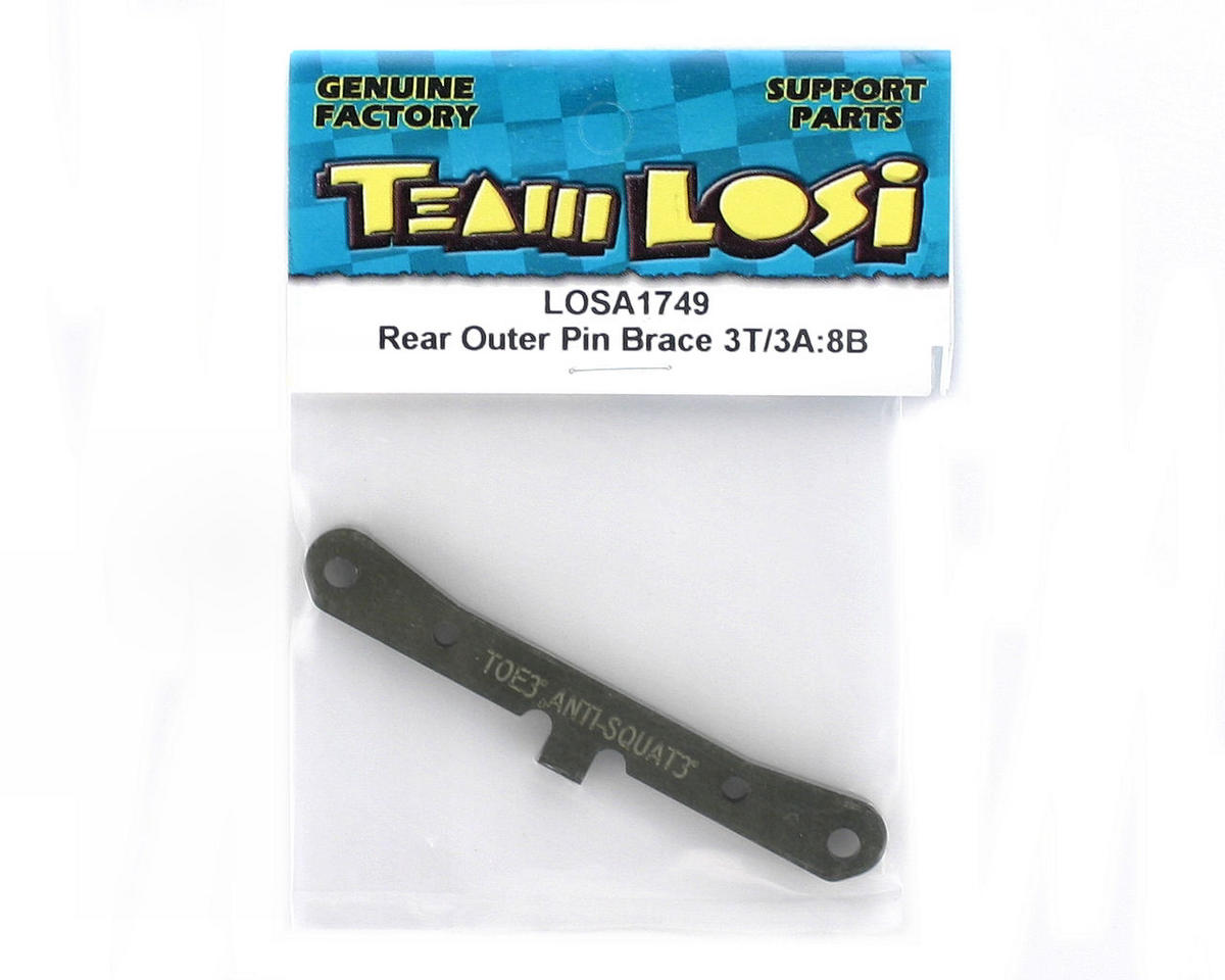 LOSA1749 Rear Outer Pin Brace 3t/3a 8b 8t