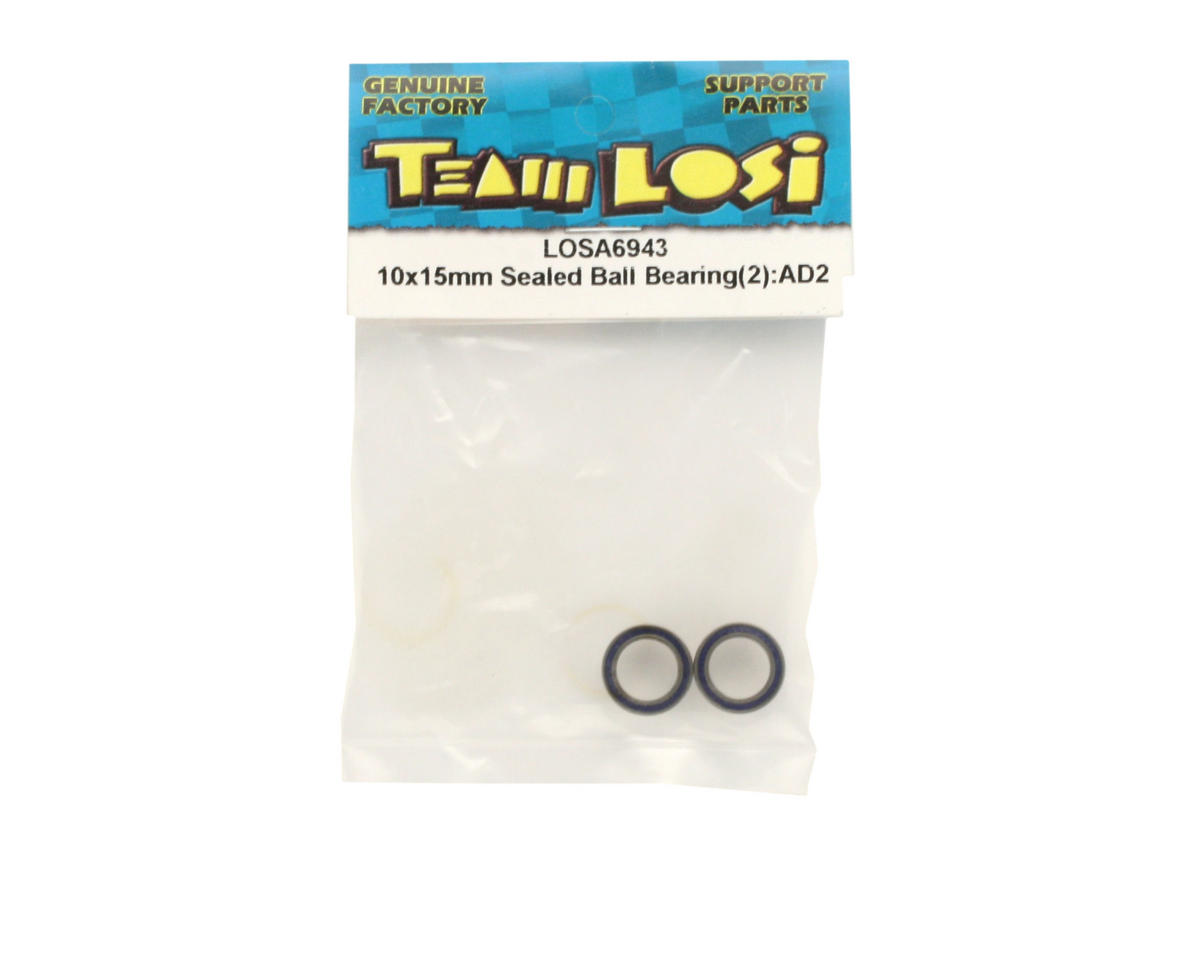 Losi 10x15x4mm Sealed Ball Bearings (2)