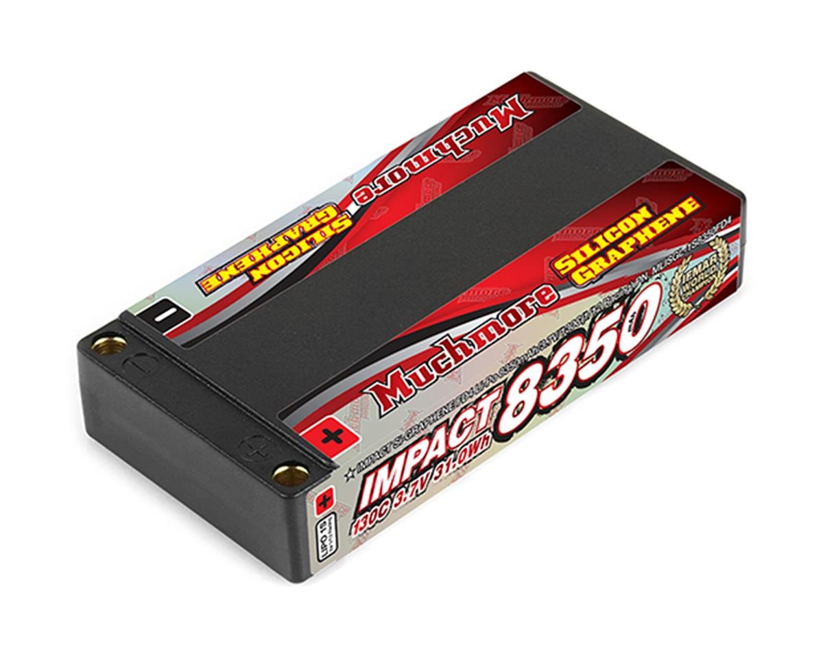 Muchmore Impact FD4 1S 1/12 LiPo Battery Pack 130C (3.7V/8350mAh) w/5mm ...